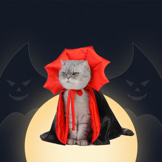 Vampire Pet Cape – Easy Halloween Costume for Pets