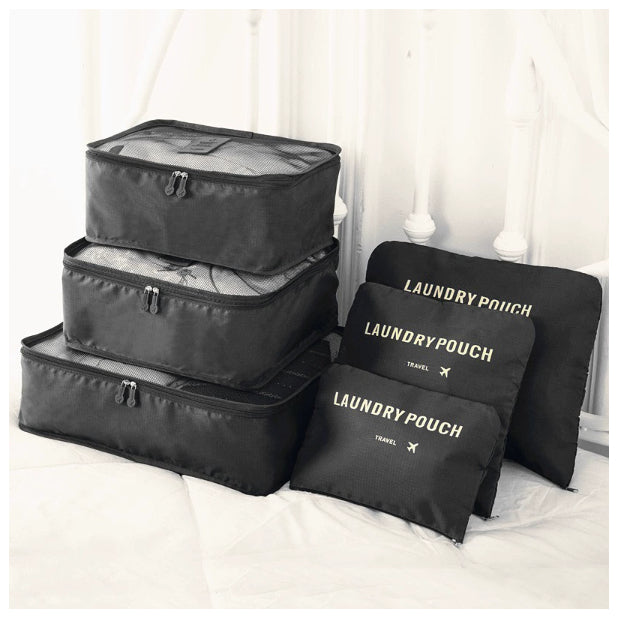 Travel Clothes Organizer Bags Set – 6PCS Packing Cubes for Luggage & Efficient Packing System