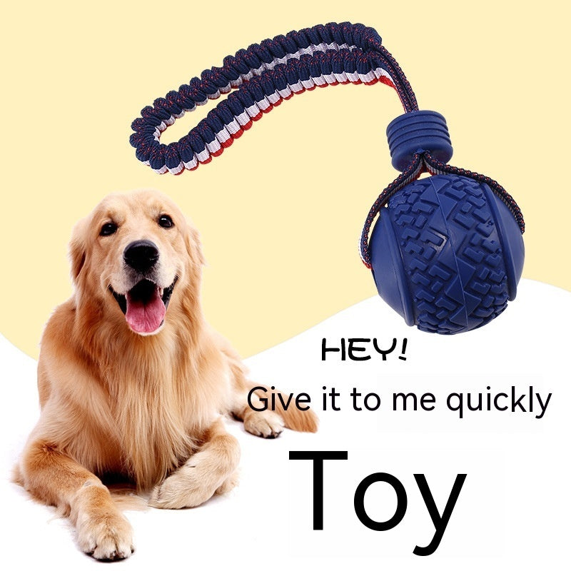 Interactive Dog Ball Toy – Rope Chew Toy for Puppy Teething, Training & Play