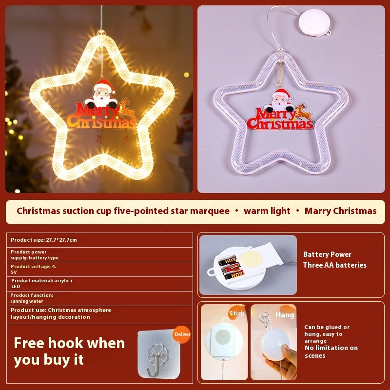 Star-Shaped Christmas Pendant Lights for Festive Glow