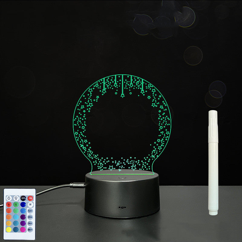 Glow Writing 3D Acrylic Board – LED Message Night Light for Notes, Reminders & Home Decor