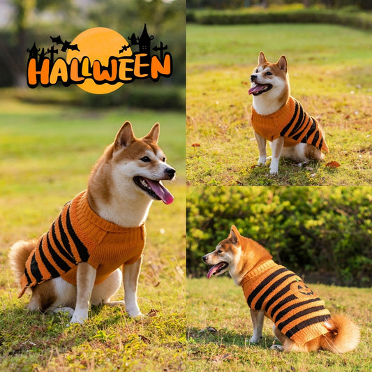 Spooky Cute Dog Sweater for Halloween Fun