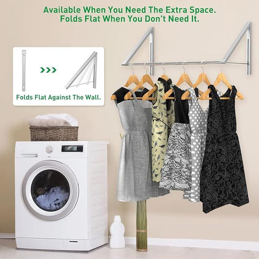 Wall-Mounted Rack for Stress-Free Laundry Days