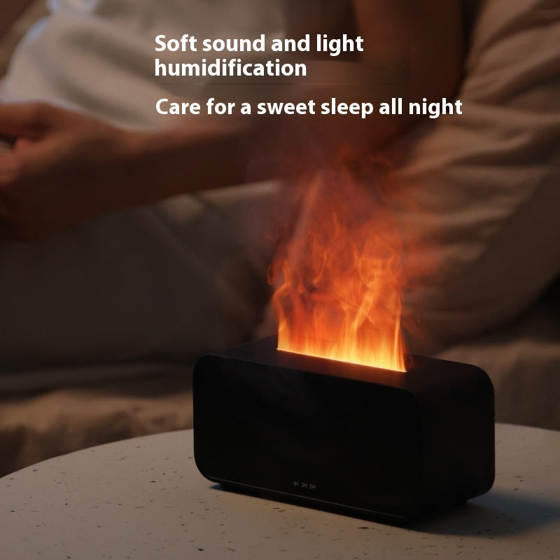 Flame Aroma Diffuser Humidifier – USB Essential Oil Aromatherapy Air Humidifier