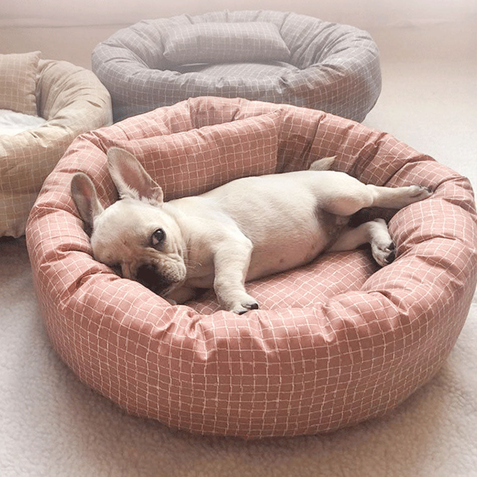 All Season Cotton Dog Pad – Soft Cozy Nest Bed Mat for Small Dogs Indoor Use