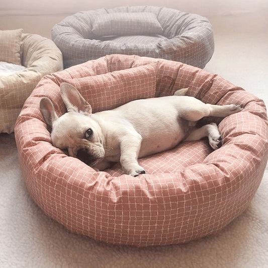 All Season Cotton Dog Pad – Soft Cozy Nest Bed Mat for Small Dogs Indoor Use
