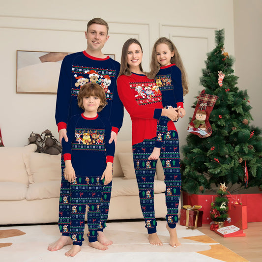 Holiday Family Matching Pajamas – Christmas Deer Plaid PJs Set for Couples, Adults & Kids