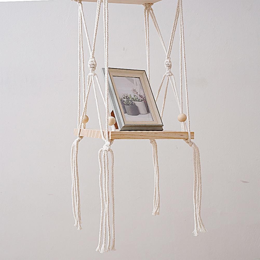 Bohemian Tapestry Shelf – Handmade Wall Hanging Shelf for Stylish Storage