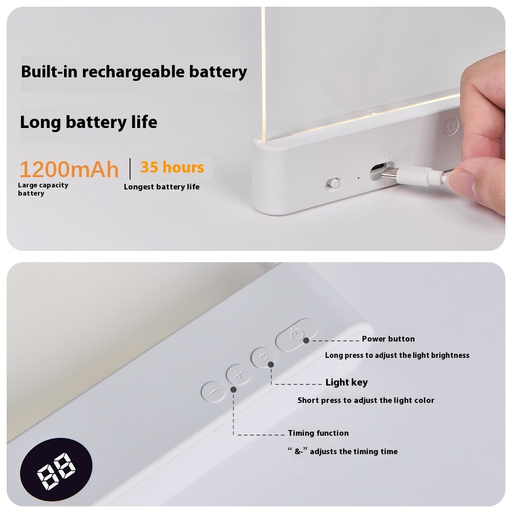 Rechargeable Clip-On LED Reading Light – Eye-Friendly Lamp for Books & Tablets