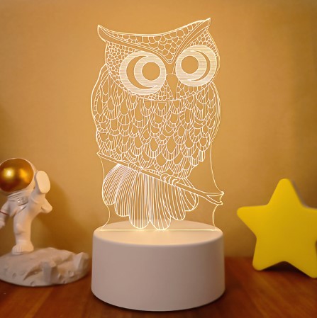 Color Changing 3D LED Lamp – Remote Night Light for Room Setup