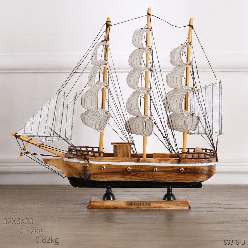 Coastal Sailing Home Decor – Creative Craft Ornament for Modern Interior Design