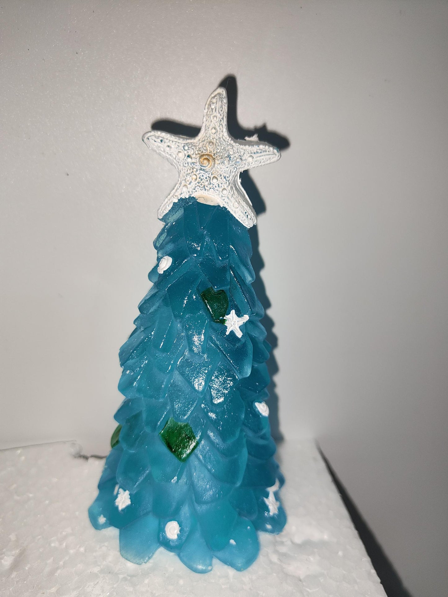 Modern Blue Glass Christmas Tree DIY Decoration Creative Holiday Home Festive Ornament