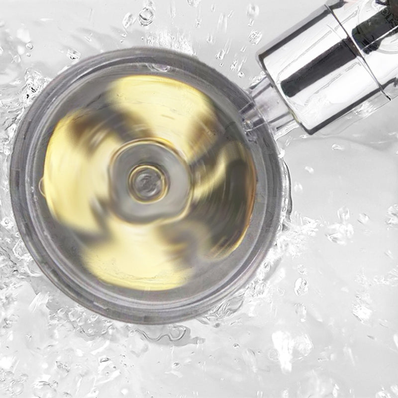 Strong Pressure Shower Head – Turbo Propeller Water Saving Handheld Spray