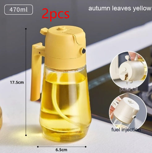 Olive Oil & Vinegar Sprayer Bottle – Kitchen Cooking & BBQ Oil Spray