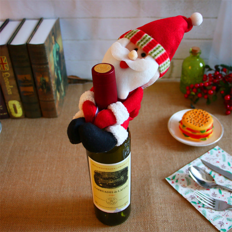 Christmas Wine Bottle Covers for Holiday Cheer