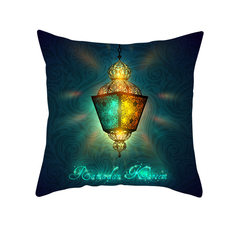 Muslim Ramadan Pillow Cover – Eid Mubarak Cushion Case