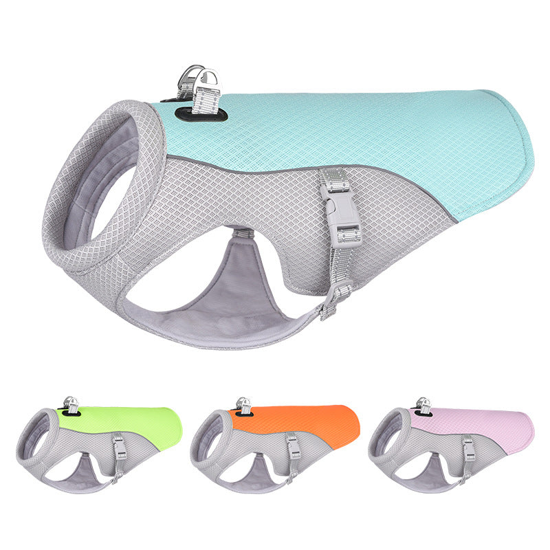 Dog Cooling Vest – Breathable Summer Heat‑Resistant Pet Clothes for Outdoor Walks