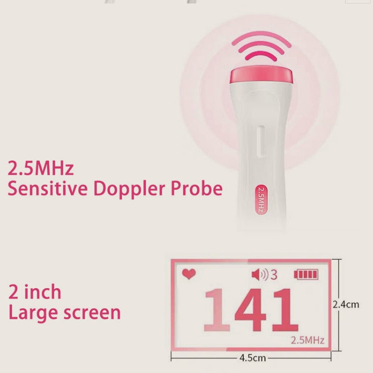 Fetal Heartbeat Monitor – Pregnancy Baby Doppler for Home Use