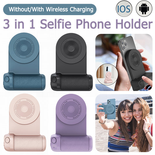 Multifunctional Phone Camera Grip Stabilizer – Anti-Shake Magnetic Handle for Content Creators