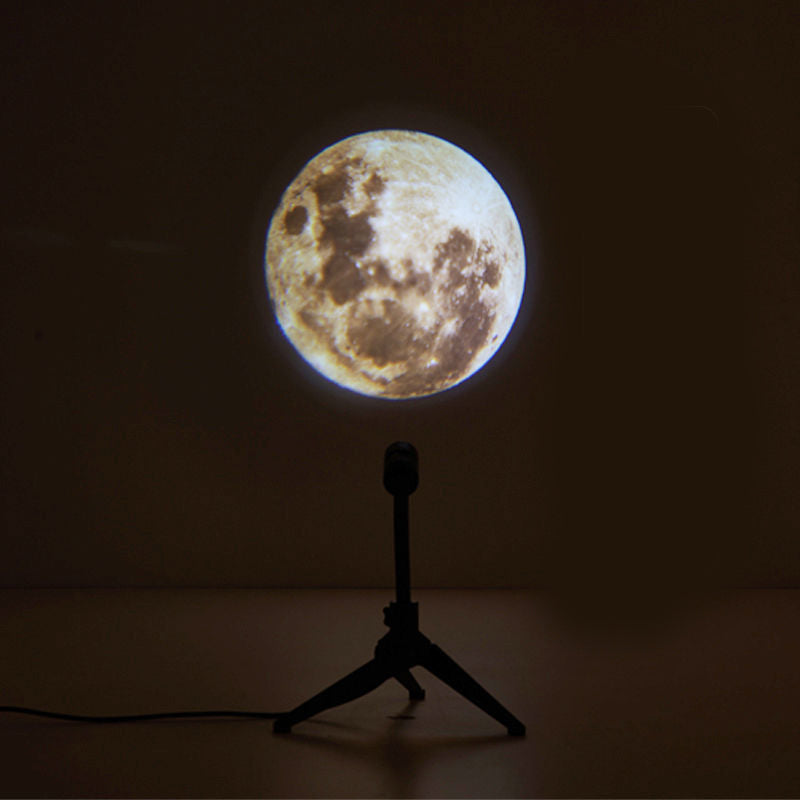 Earth and Moon Star Projector – 360° Rotating Galaxy Night Light