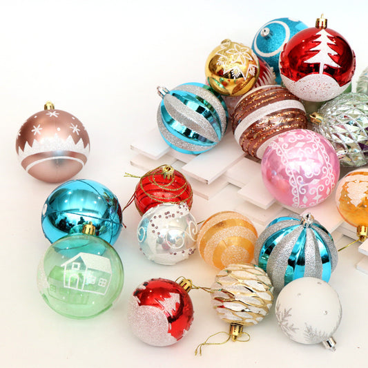🎄 Bright Christmas Balls – 24-Piece Tree Decoration Set