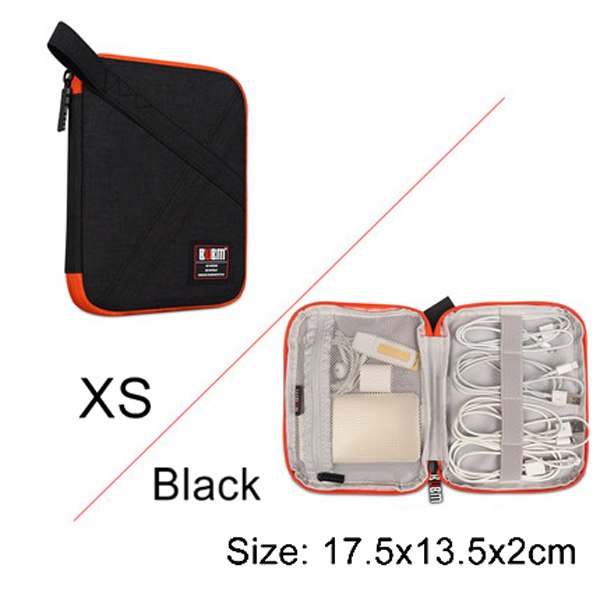 Travel Gadget Organizer Case – Cable Storage Bag for Phone Chargers & Tech Accessories
