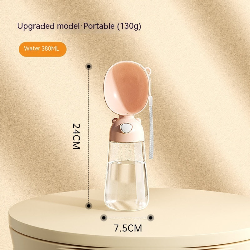 Portable Dog Water Bottle & Food Container – Travel Pet Feeder Bowl