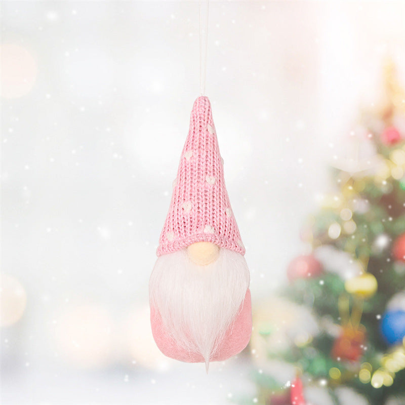 Christmas Hanging Knitted Ornament – Small Festive Pendant