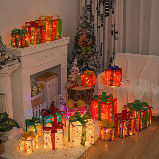 Luminous Christmas Gift Box – Easy Outdoor Holiday Style
