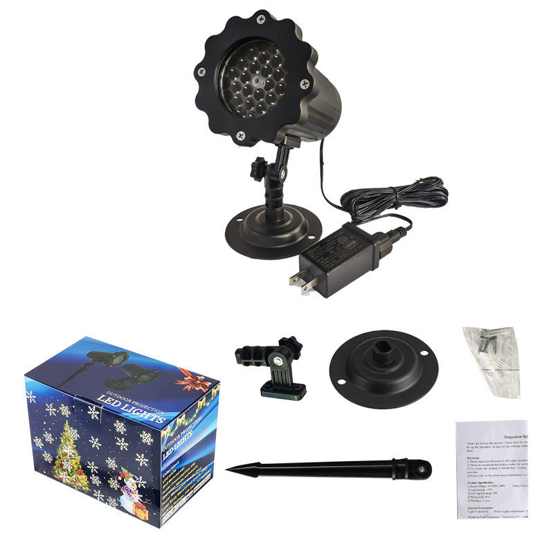Snowflake LED Laser Projector – Moving Snowfall Light for Christmas, Party & Outdoor Decor