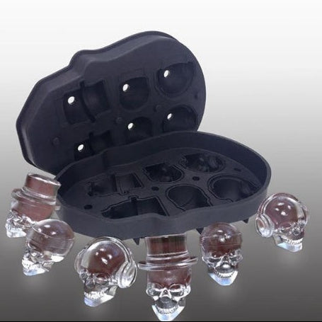 Halloween Skull Silicone Mold – 3D Ice Cube, Soap, Candle & Baking Chocolate Mould Tool