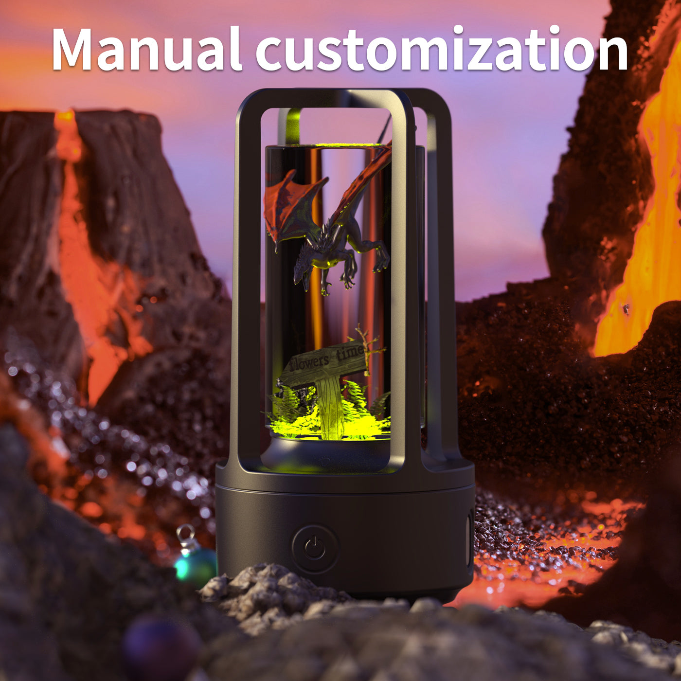 Crystal Audio Night Light Bluetooth Speaker – 2-in-1 Resin Decorative Lamp