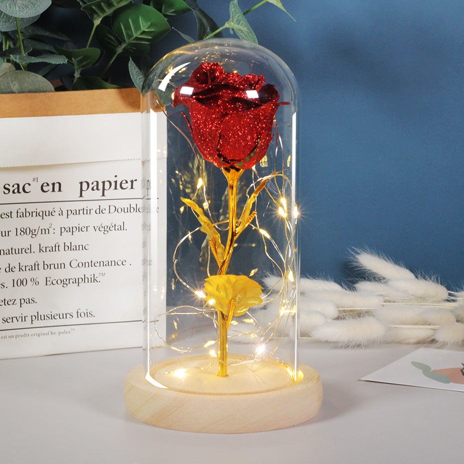 Eternal Rose LED Light Gift – Romantic Glass Rose for Girlfriend & Valentine’s Day