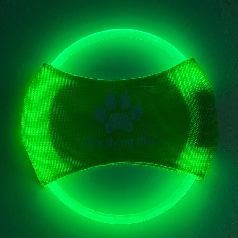 Glowing Dog Frisbee – LED Flying Disc for Training & Play