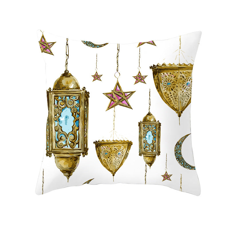Muslim Ramadan Pillow Cover – Eid Mubarak Cushion Case