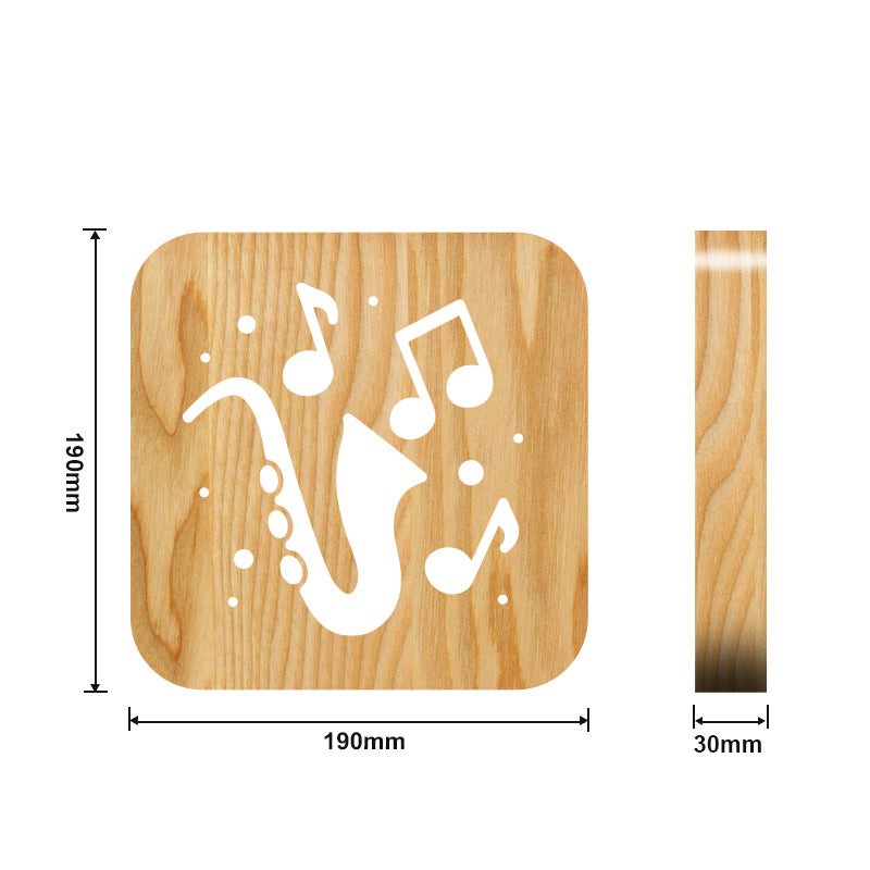 Music Note 3D LED Lamp – USB Night Light for Bedroom Decor