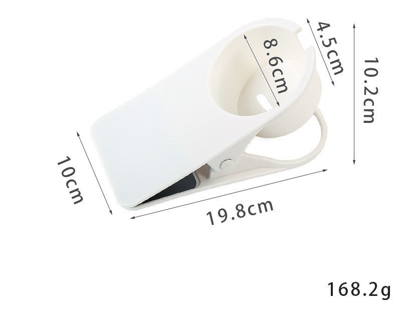 Space Saving Desk Cup Holder Clamp – Spill-Proof Tableside Organizer