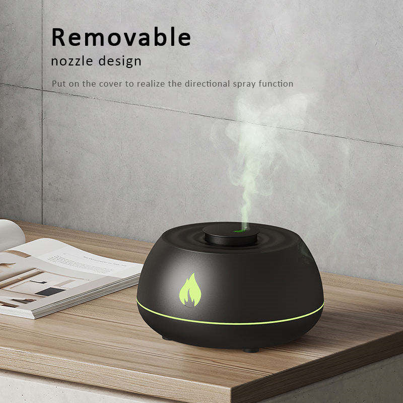 Portable Flame Humidifier – Essential Oil Diffuser for Relaxation & Sleep