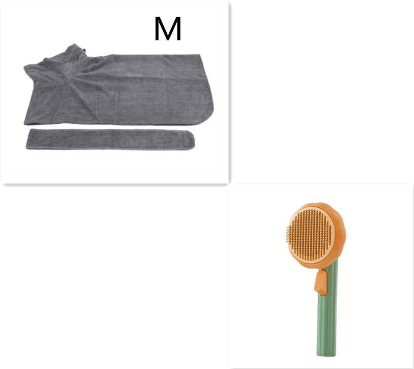 Pet Grooming Comb – Steel Wire Hair Removal Brush for Cats & Dogs