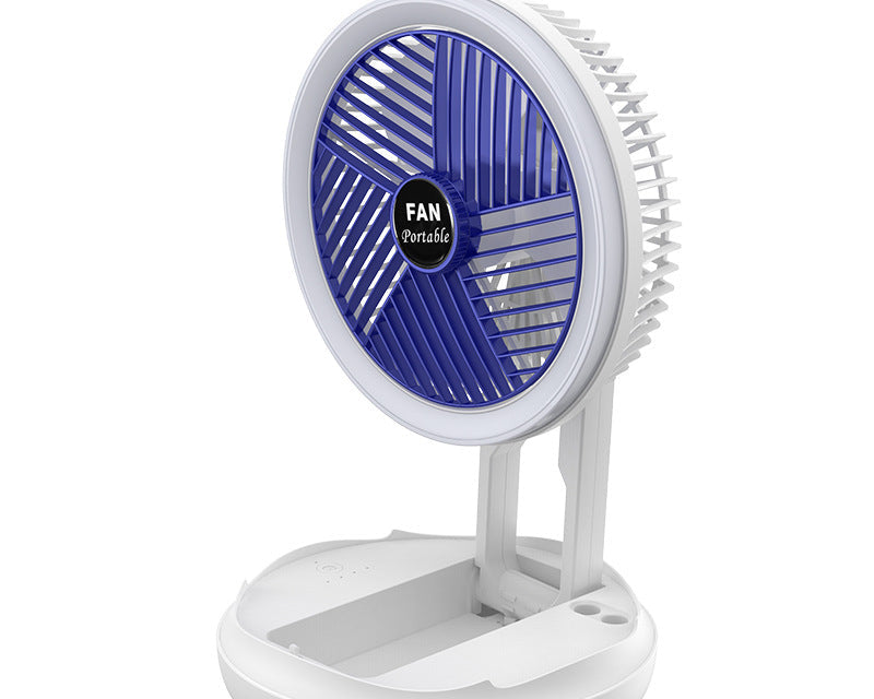 Foldable Table Fan USB – Portable Wall & Ceiling Fan with LED Light for Room
