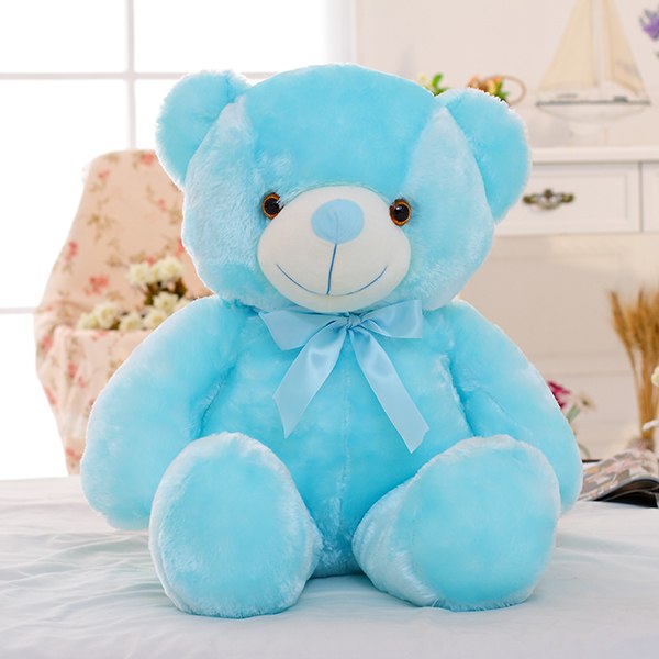 Glowing Teddy Bear Night Light Plush – LED Stuffed Toy Gift for Kids, Girls & Babies