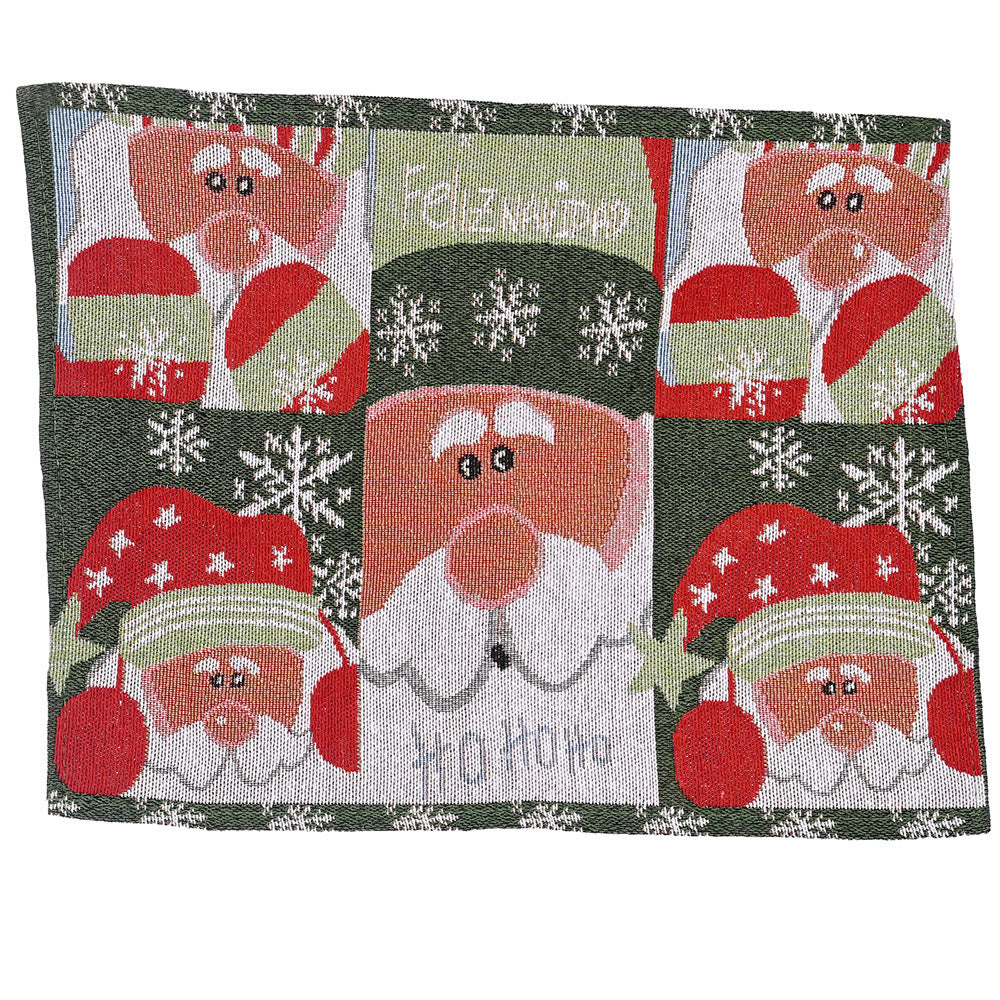 Christmas Dining Table Knitted Placemats – Holiday Home Decor Table Setting Mats