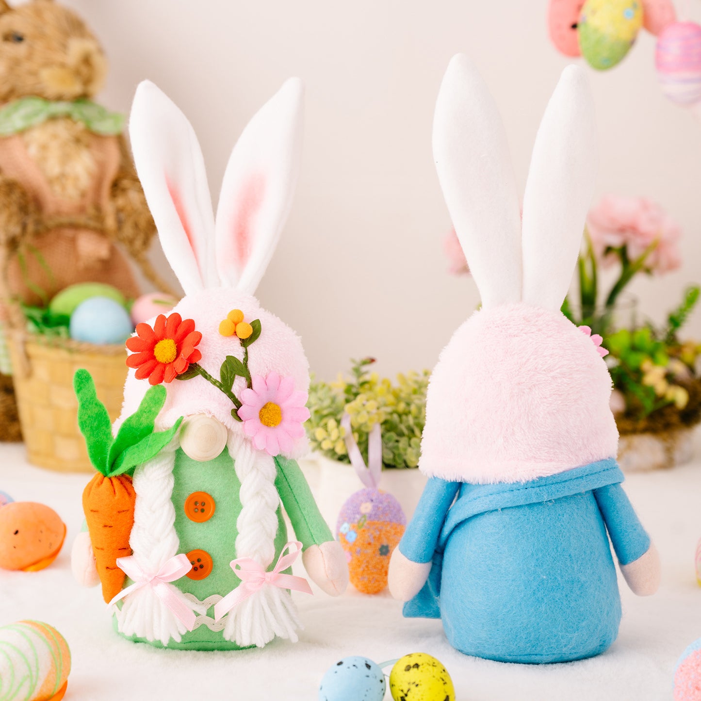 Spring Rabbit Gnome Ornament – Cute Kids & Home Decoration