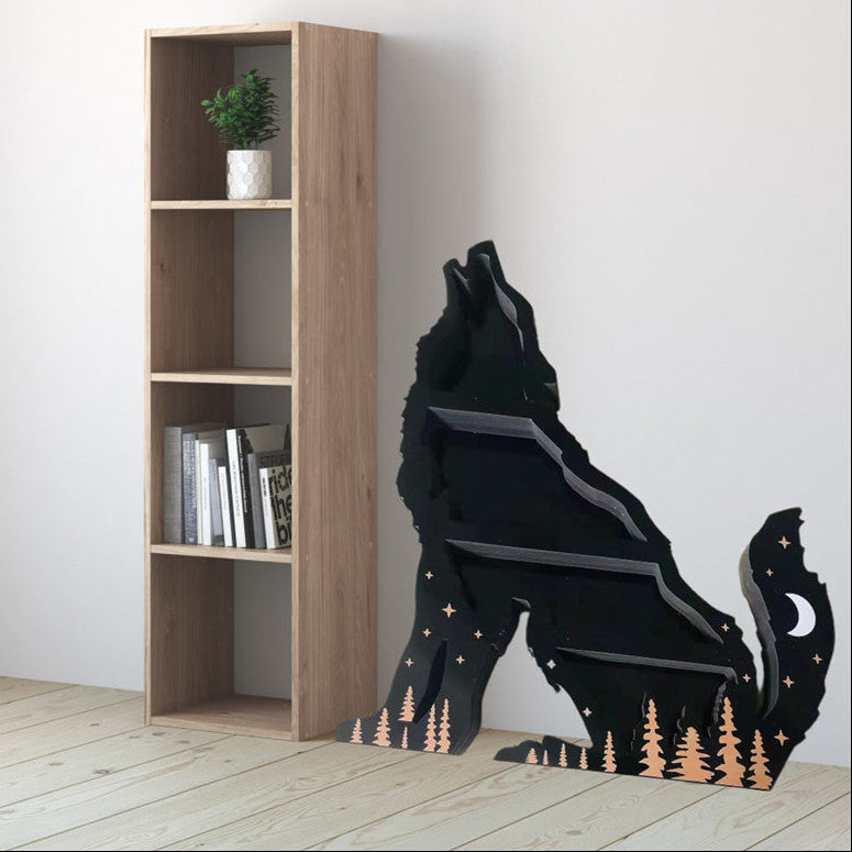 Modern Crystal Wolf Decoration Ornament – Stylish Home Display Rack for Luxury Room Aesthetic