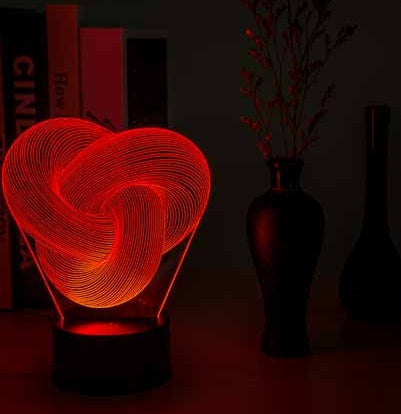 Mood Light 3D LED Night Lamp – Acrylic Touch Lamp, Ideal Gift for Baby & Bedroom