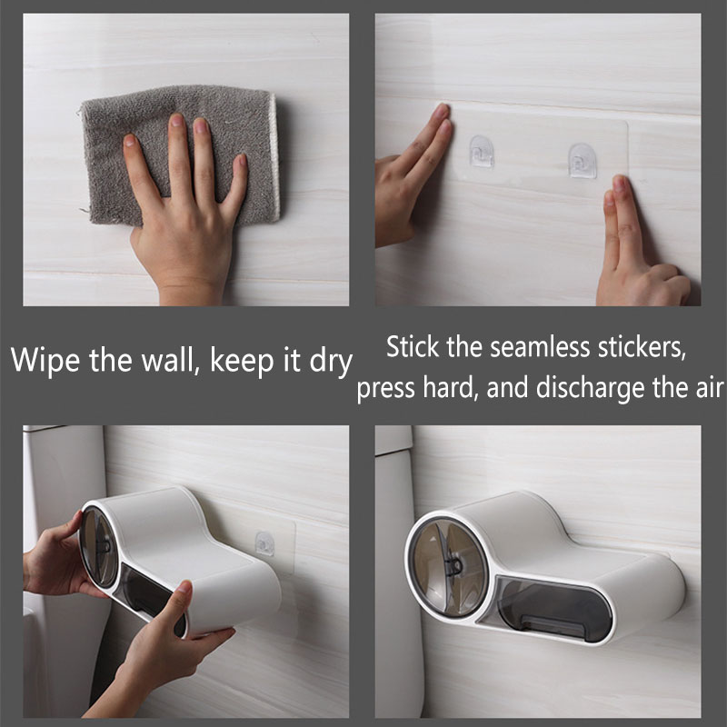 Space Saving Toilet Paper Holder Rack – Modern Bathroom Tissue Organizer Wall Mount