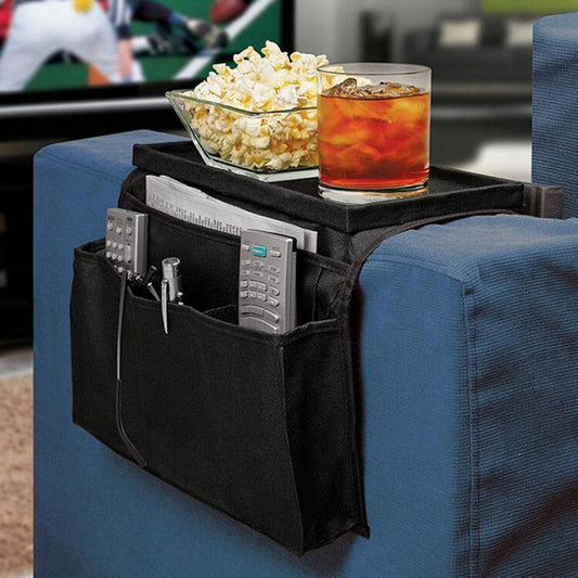 Sofa Armrest Organizer Bag – Remote Control Holder for Couch Storage