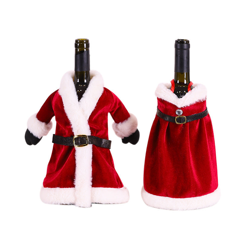 Christmas Wine Bottle Covers for Holiday Cheer