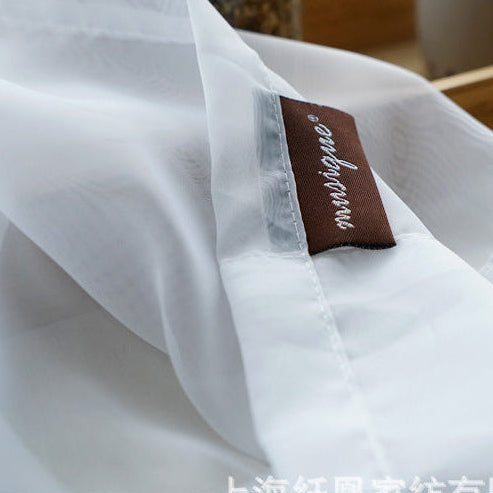 Cotton Linen Sheer Curtains – Modern Window Decor for Home