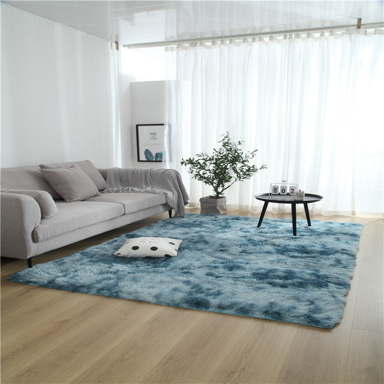 Aesthetic Tie-Dye Rug Carpet – Gradient Soft Floor Mat for Bedroom & Living Room Decor